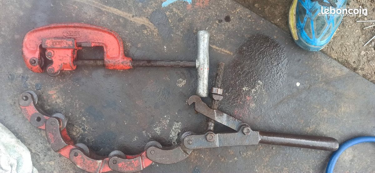 Lot de 2 coupes tube acier fonte (image 2)