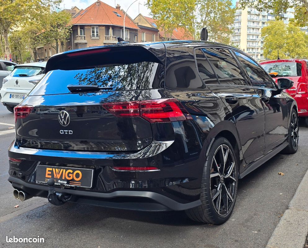 VOLKSWAGEN GOLF 8 GTD - 2.0 TDI 200ch - DSG7 - FULL OPTIONS (Boule d'attelage, Android auto & Apple CarPlay, HUD) (image 2)