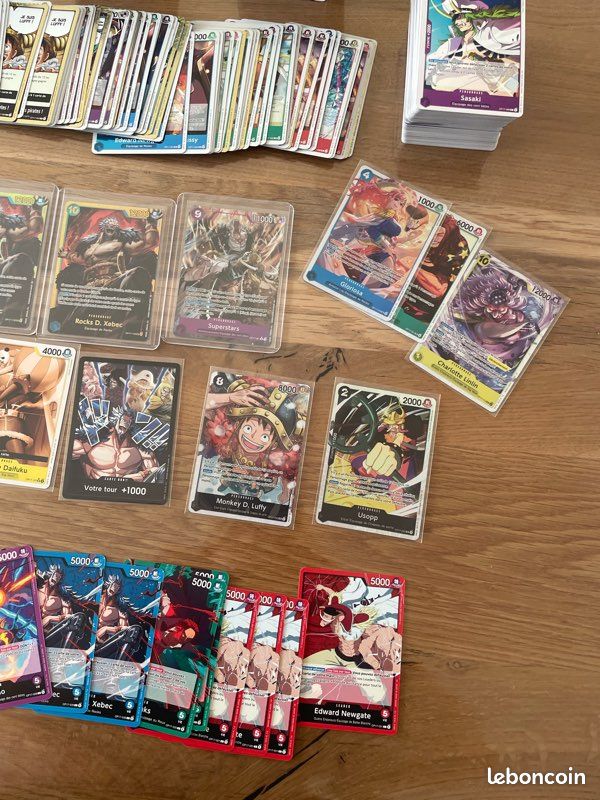 Lot de plus de 600 cartes One Piece fr op17 (image 4)