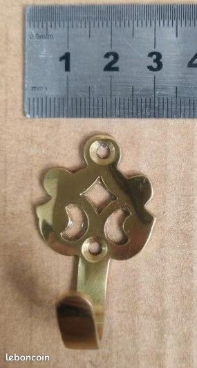 Lot de 8 patères dorés et vintage (image 2)