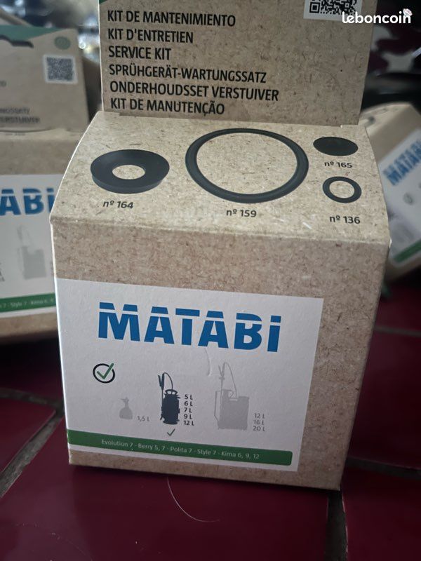 Kit entretien pulvérisateur matabi (image 1)