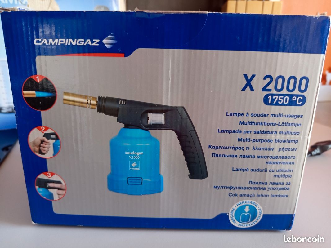 Campingaz Soudogaz X 2000 PZ - Brûleur à Gaz Portable Avec Allumage Piézo