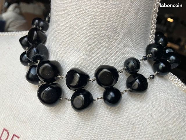 Collier Jackie Par Gérard Darel Paris - Neuf Avec Boîte - Sautoir Noir