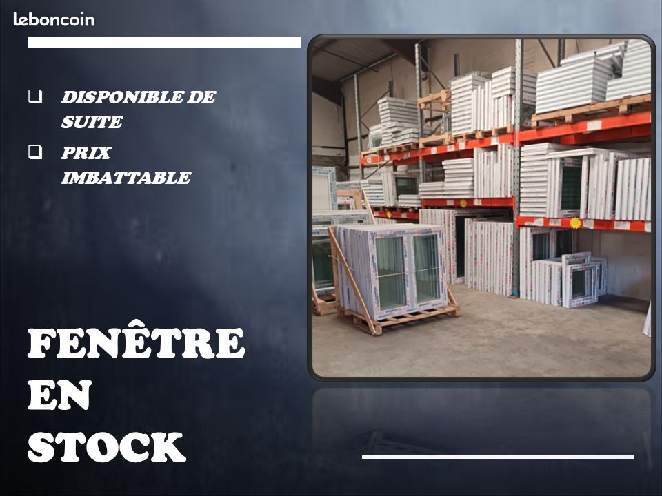 Fenêtre stock PVC triple vitrage (image 3)