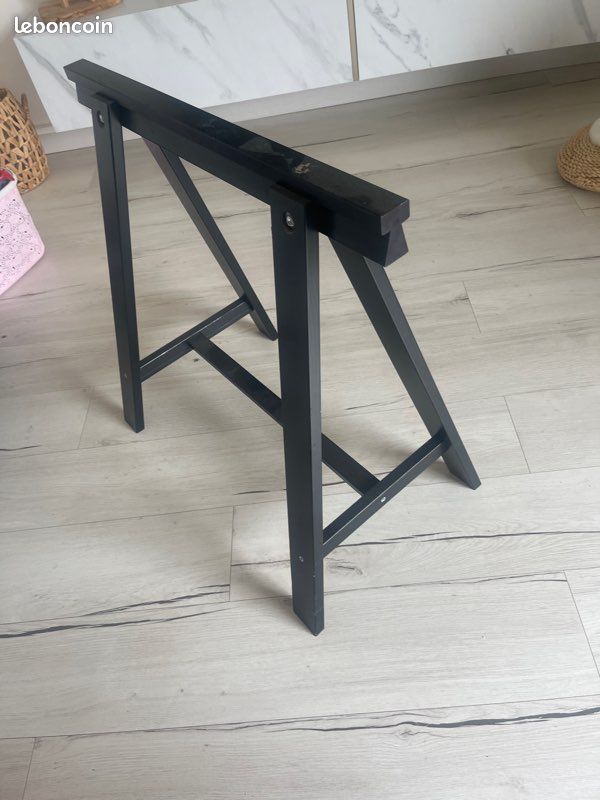 Tréteau bois marron foncée (image 2)