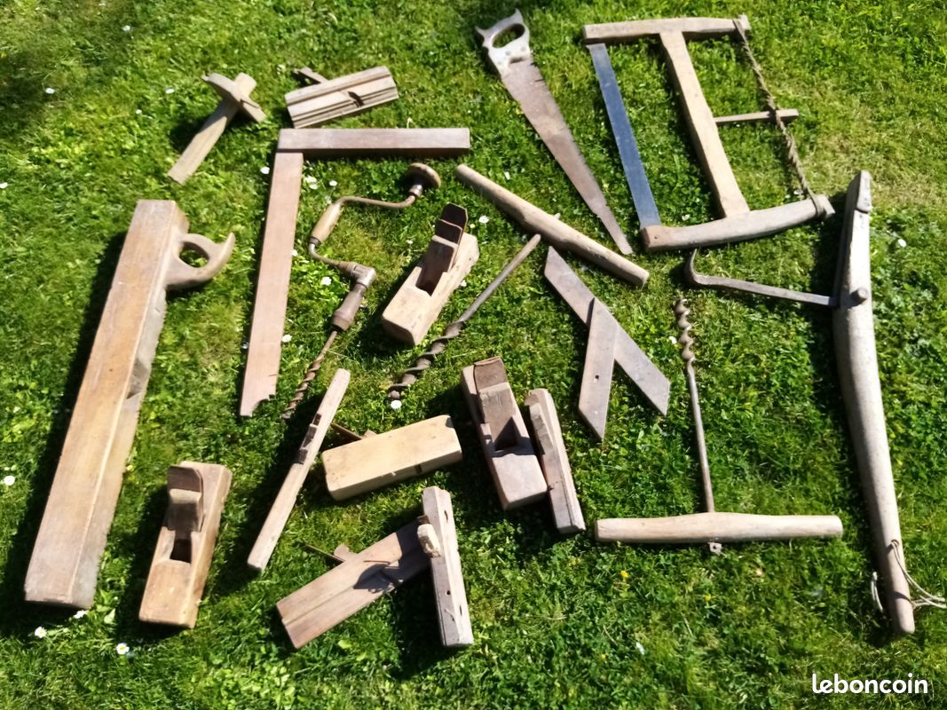 Divers Outils à bois anciens à l'unité ou en lot (image 1)