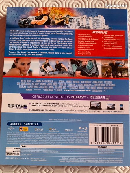 Fast & Furious 5. Blu Ray (image 2)