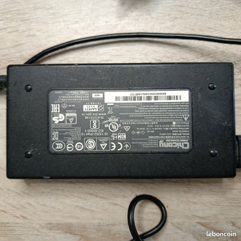 Chargeur original Chicony A12-230P1A 230 W – 19,5 V 11,8 A – Gigabyte AERO 15 (image 4)