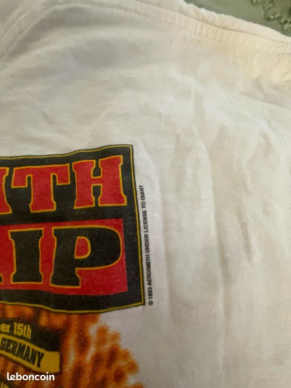 T-shirt Vintage Aerosmith 1993 Get A Grip Tour XL Original (image 4)