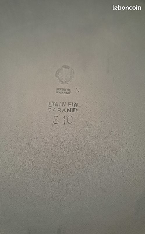 2 PICHETS en ÉTAIN (image 10)