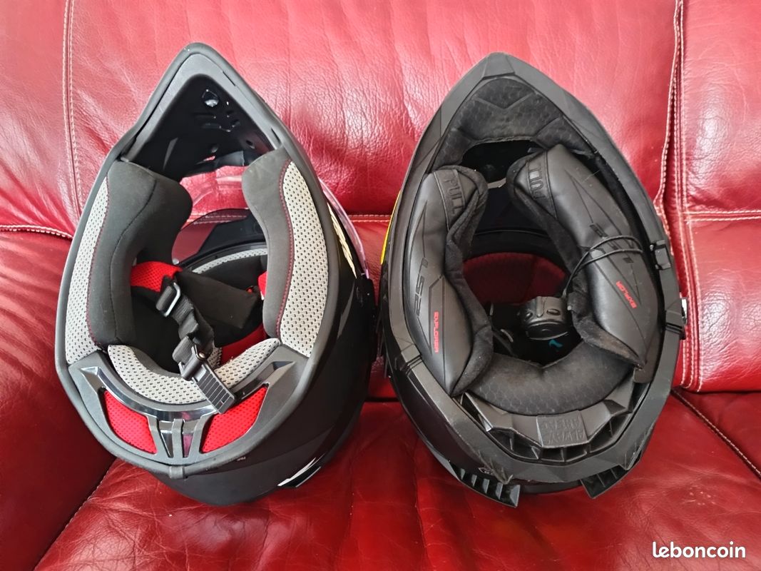 2 casques enduro intégrales État Neuf taille XL=61-62, 1:LS2Exporer, 1: Nox, équipé de visière solaire et visière traditionnelle (image 3)