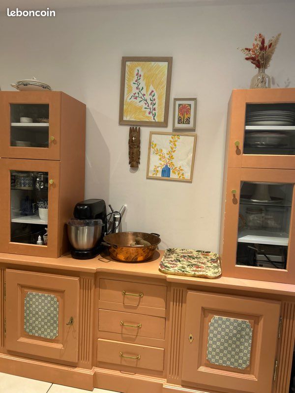 Meuble type buffet orange (image 8)
