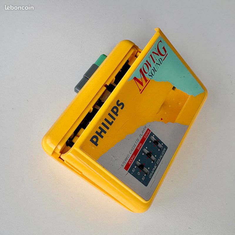 Walkman Philips Moving Sound D-6606 - Jaune - Non Testé - Occasion