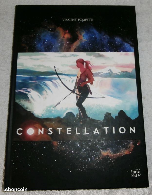 BD SF E.O "CONSTELLATION" avec dessin aquarellé et signature Vincent POMPETTI. Editions TARTAMUDO 2017 (image 3)
