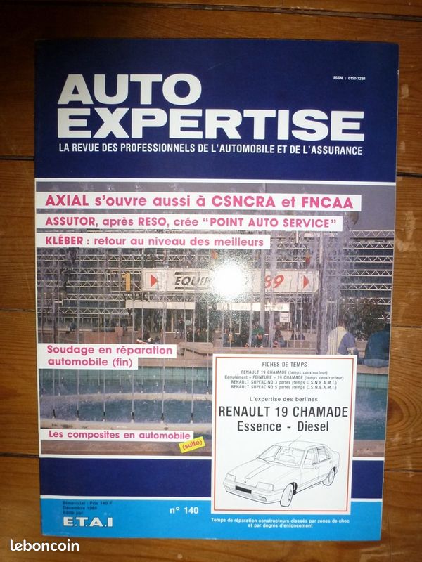 R19 Chamade Revue Auto Expertise Renault Etat - Comme Neuf sous film Origine (image 1)