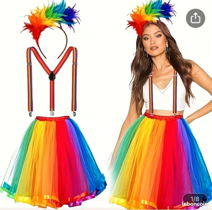 Jupe Et Pull Brodé Assortis Gymboree - Taille 6/8, Thème Carnaval - Occasion Très Bon état