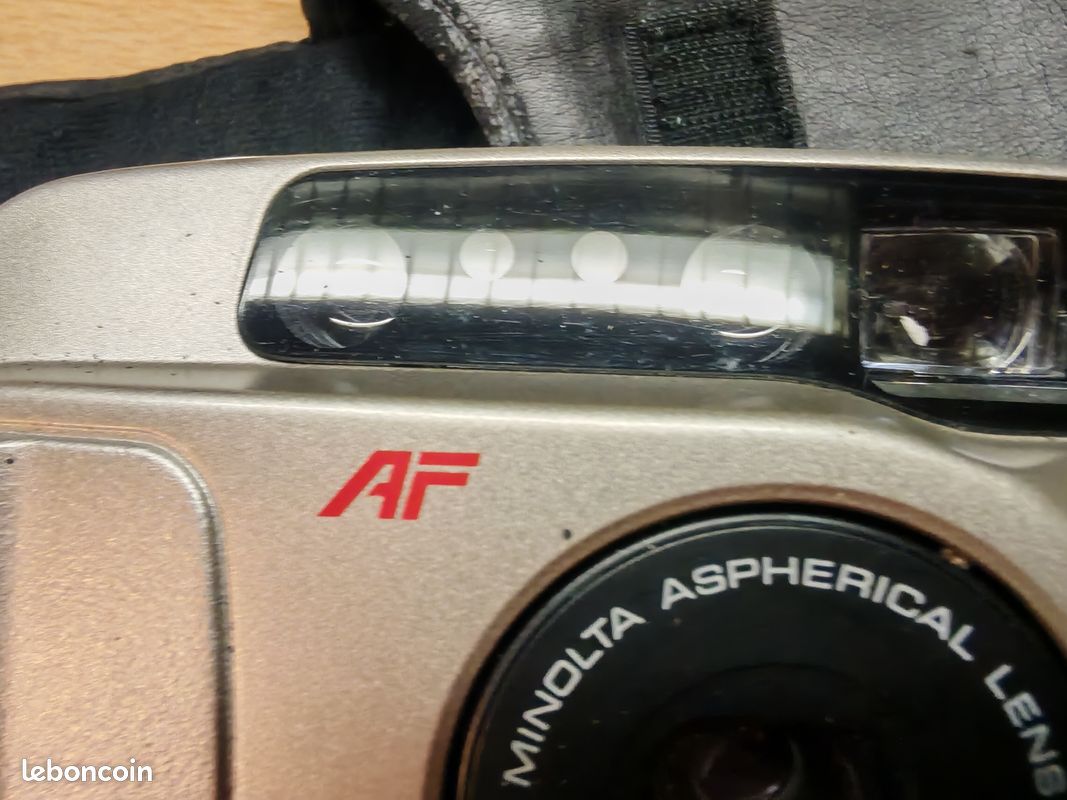 Appareil Photo Minolta Riva Zoom AF5 – 35 Mm Vintage – Argenté – Années 90