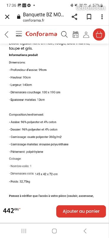 Lit BZ Vert comme neuf (image 2)