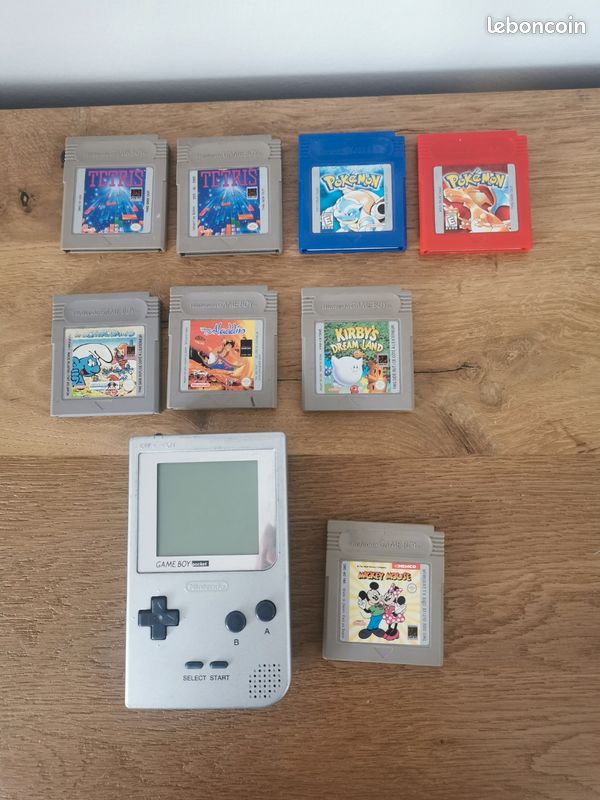 Cache Pile Gris Pour Game Boy Classic – Accessoire Nintendo, Neuf, Original