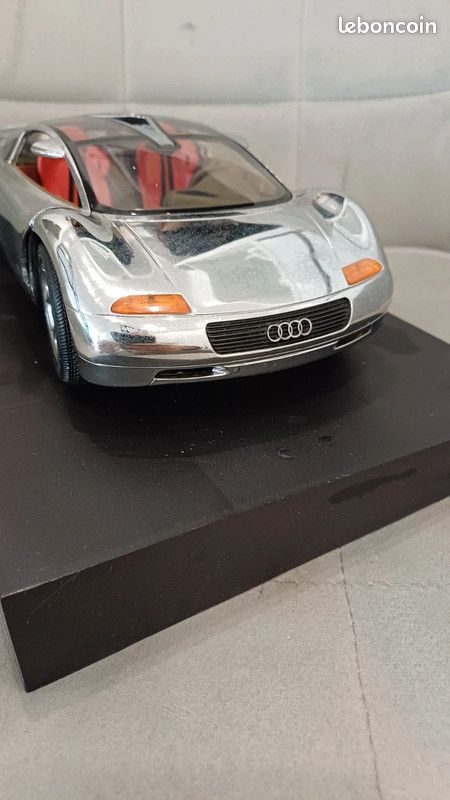 Miniature Audi Avus Quattro 1/87 - Couleur Argent - Occasion - Voiture De Collection