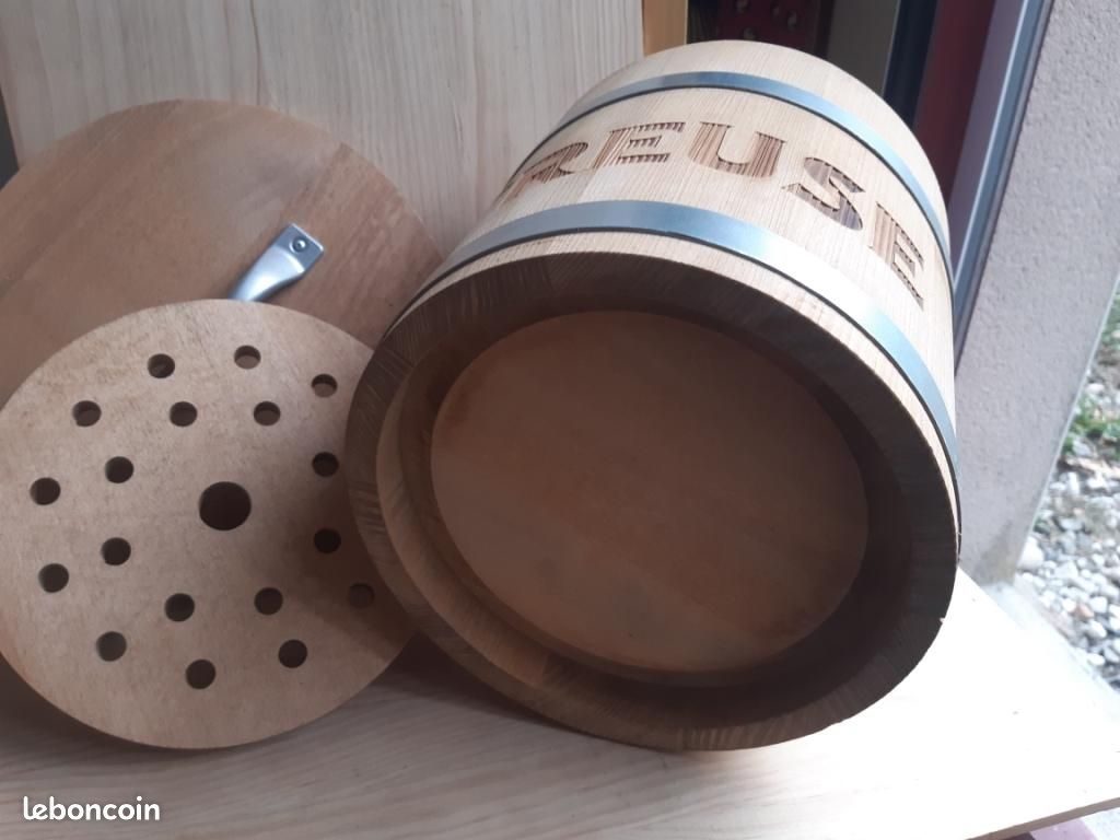 RARE seau à glace bois Chartreuse liqueur original Ice bucket bac glaçons (image 14)