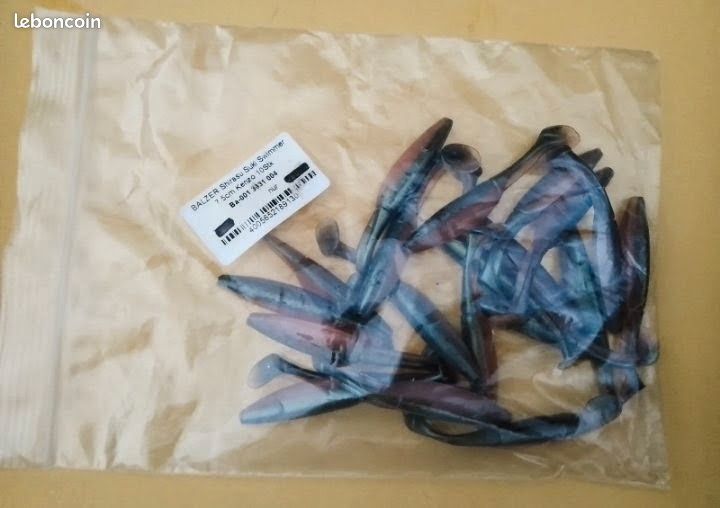 Sachet de 20 shads Balzer Shirasu Suki Swimmer 7,5 cms (image 2)