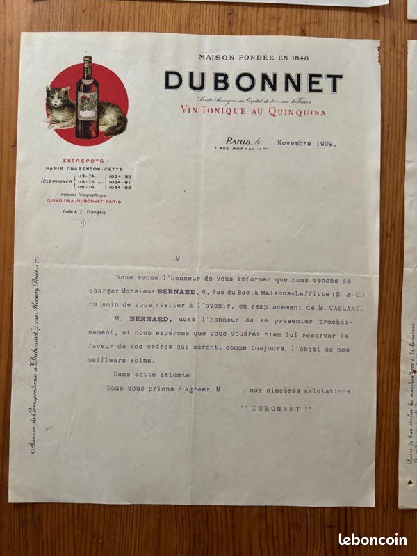 Publicité Ancienne Originale Apéritif Quinquina Dubonnet - d'après Vir