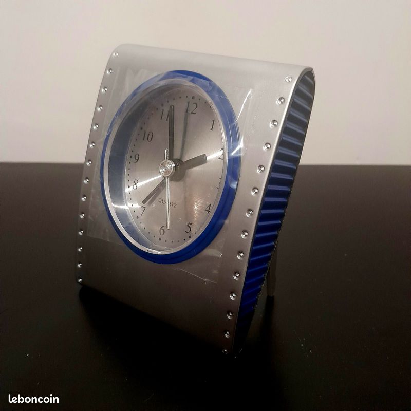 Horloge de bureau, Pendule squelette - Moderne - Laiton doré - 2000