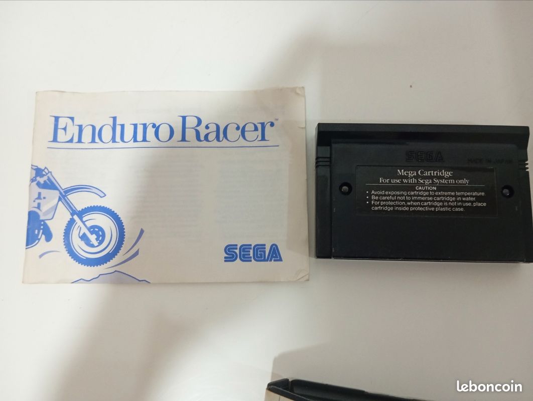 Jeu Sega Master System Enduro Racer – Cartouche Seule, Bon état, Pas De Notice