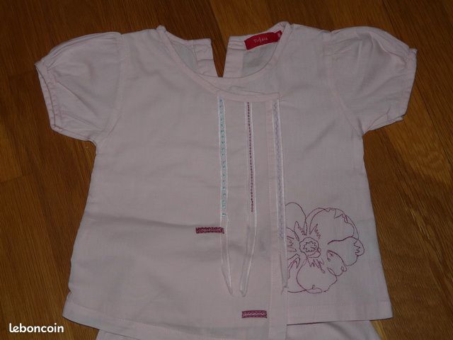 Ensemble T-shirt et pantalon fille 18 mois TISSAIA (vero68) (image 3)