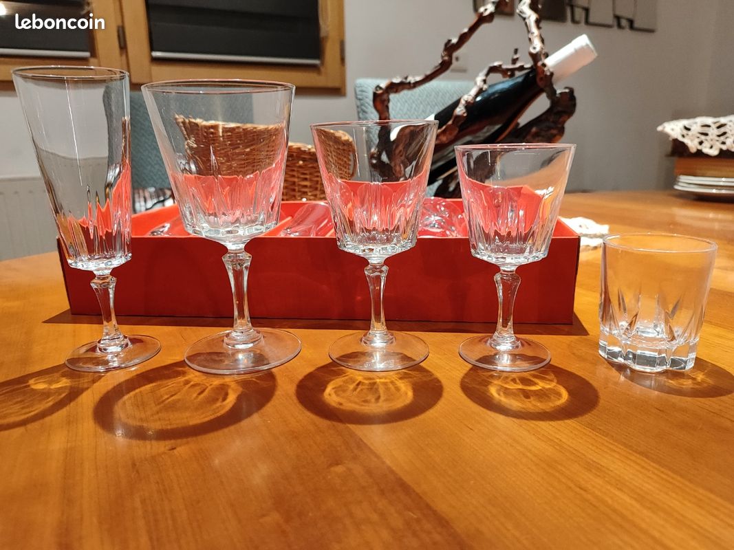 Coffret de 6 verres à Digestif "Versailles" Cristal d'Arques (image 5)