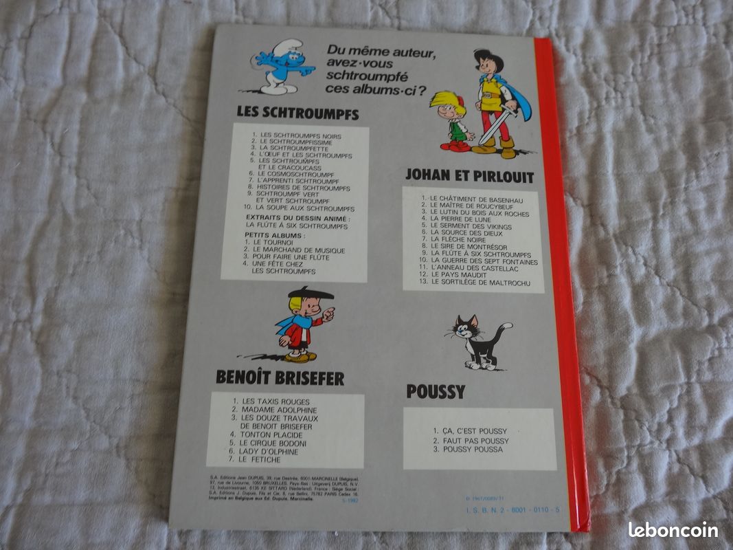 Album Dupuis 1976 La Schtroumpfette / la faim des Schtroumpfs Excellent état (image 5)