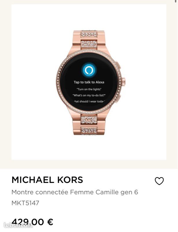 Fossil Montre ConnectÃ©e Femme Smartwatch Connectée Fossil Michael