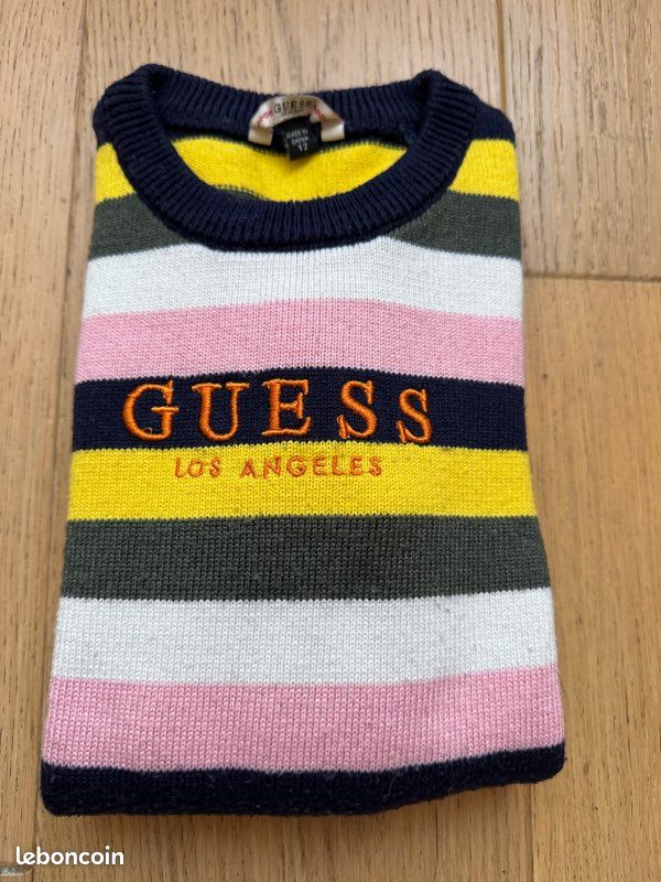 Pull Guess Fille Taille 12-14 - Multicolore, Occasion Très Bon état