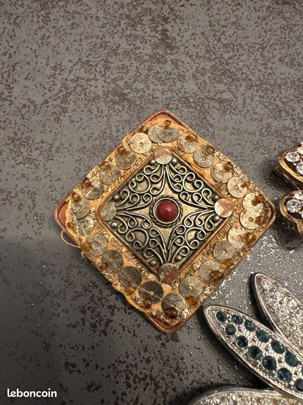 WRITWAA 2pièces Broches Vintage Perles Pour Vêtements Accessoires Élégants Alliage Pour Décoration De Sweaters Et