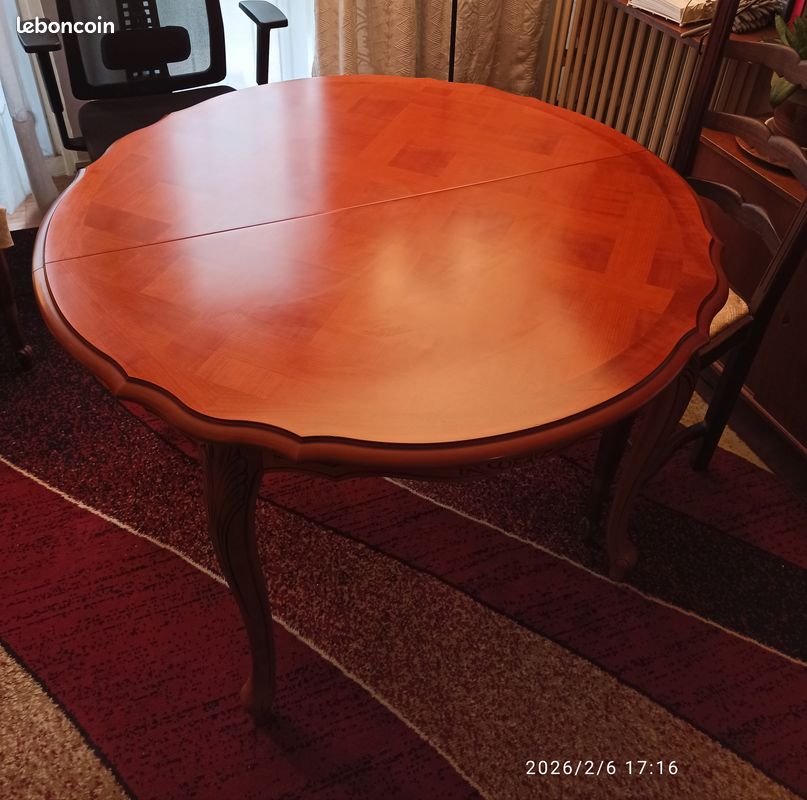Table avec rallonge 6 places (image 1)