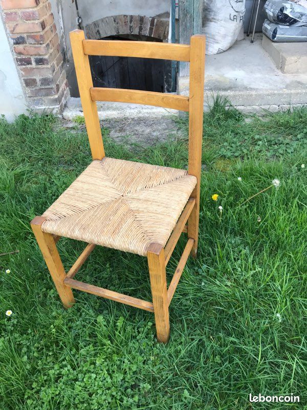 4 chaises en paille (image 1)