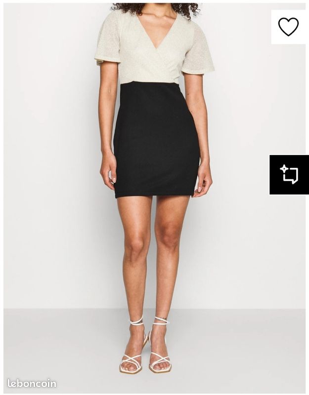 Robe fourreau or/noir Anna Field Vêtements