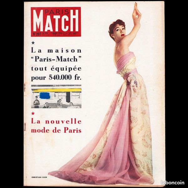 Magazine PARIS MATCH - LA NOUVELLE MODE DE PARIS - CHRISTIAN DIOR (1953) (image 1)