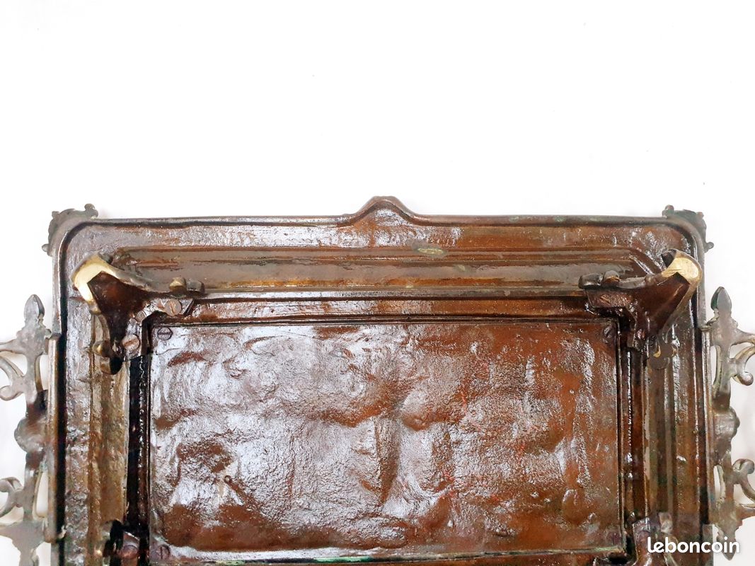 DEBUT Marcel (1865-1933) Plateau bronze Massif bas-relief Moisson Sculpture 1890 (image 18)