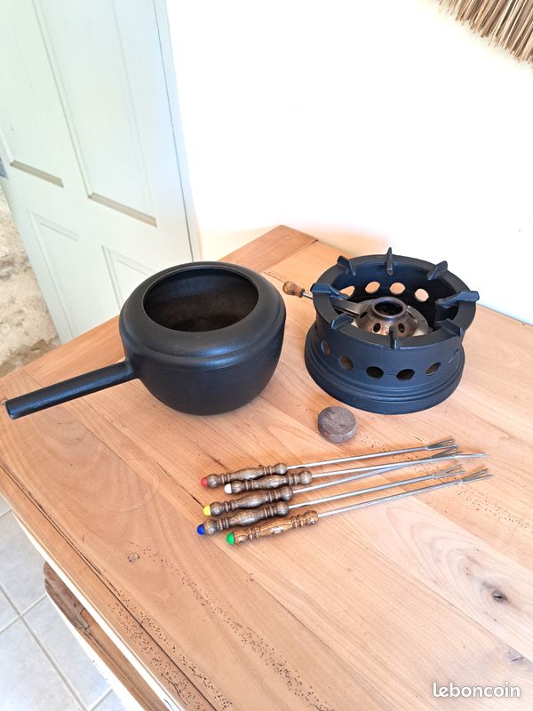 Caquelon à Fondue Staub En Fonte – 21 Cm, Vintage, France, Induction
