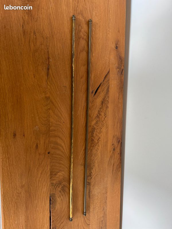 2 barres à rideaux extensibles en laiton (image 1)