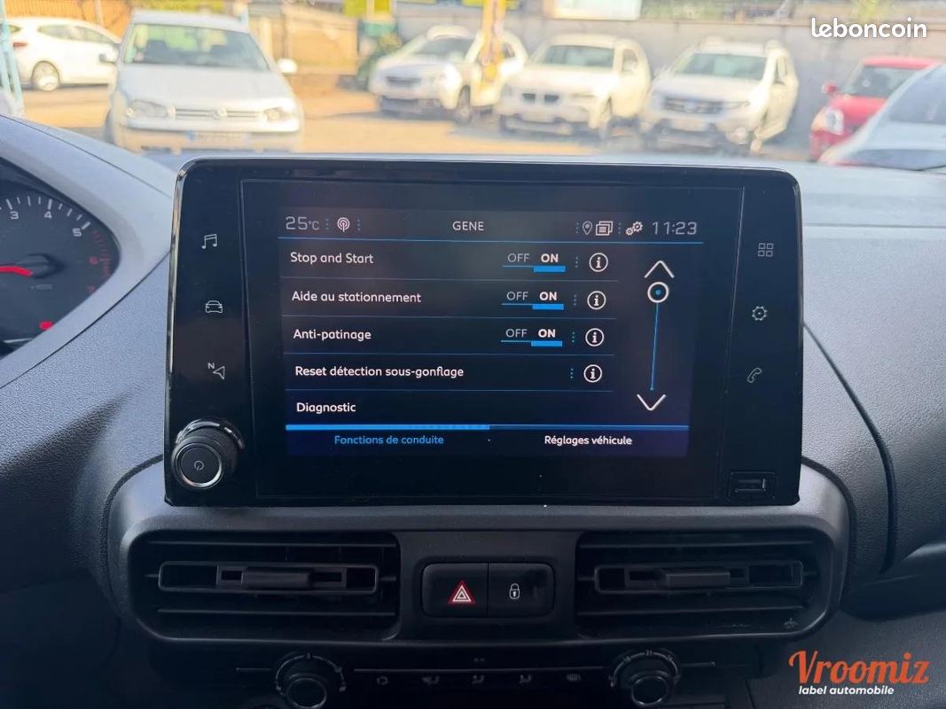 Peugeot Partner Vu FOURGON LONG 950kg Blue-HDI 100 CH Clim GPS 2022 TVA RÉCUPÉRABLE 8490 TTC (image 22)