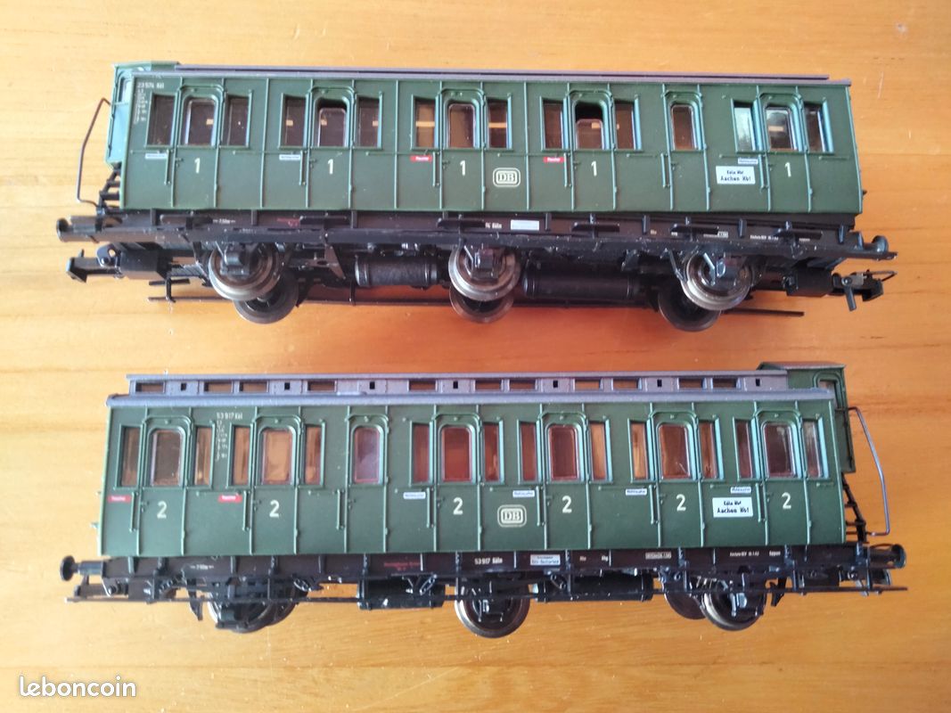ROCO 44439 WAGON VOYAGEUR DB vert 2eme classe 16033 KÖL B4üwe Hecht