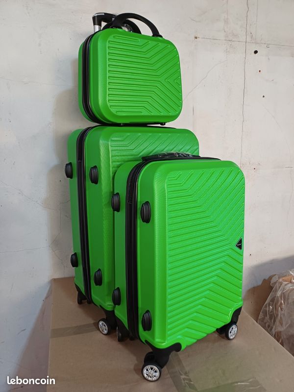 Lot de 3 valises extensibles avec coque rigide en ABS