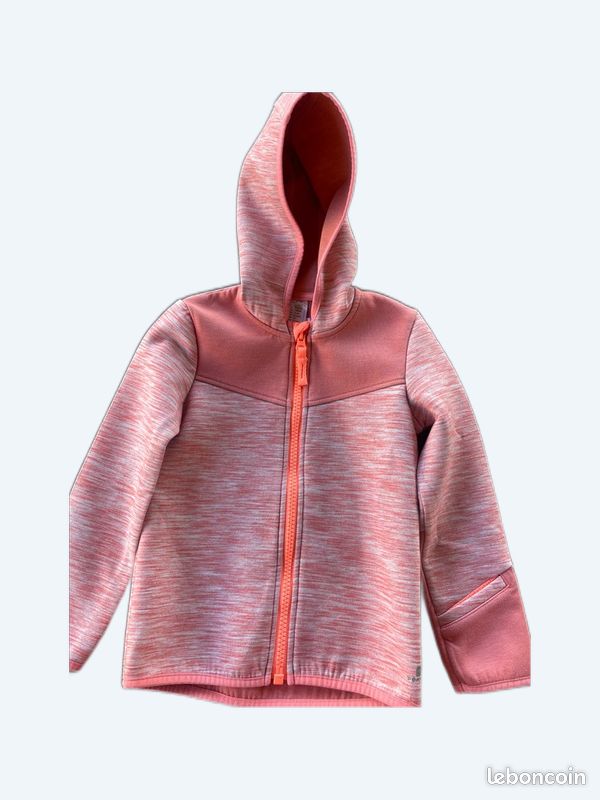 VESTE DE SPORT FILLE DECATHLON 6a CORAIL Vêtements