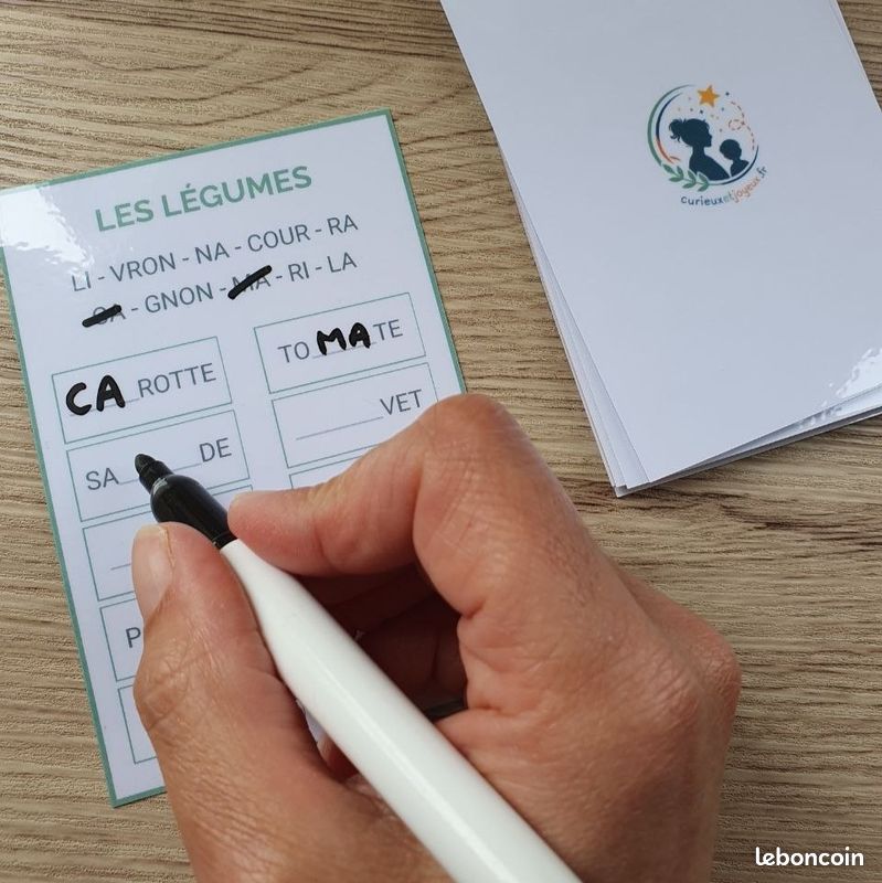 NEUF - Lot de cartes - Mots à trous (image 1)