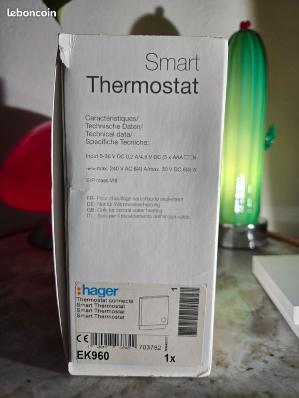 Thermostat ambiance bi-métal chauffage eau chaude avec contact