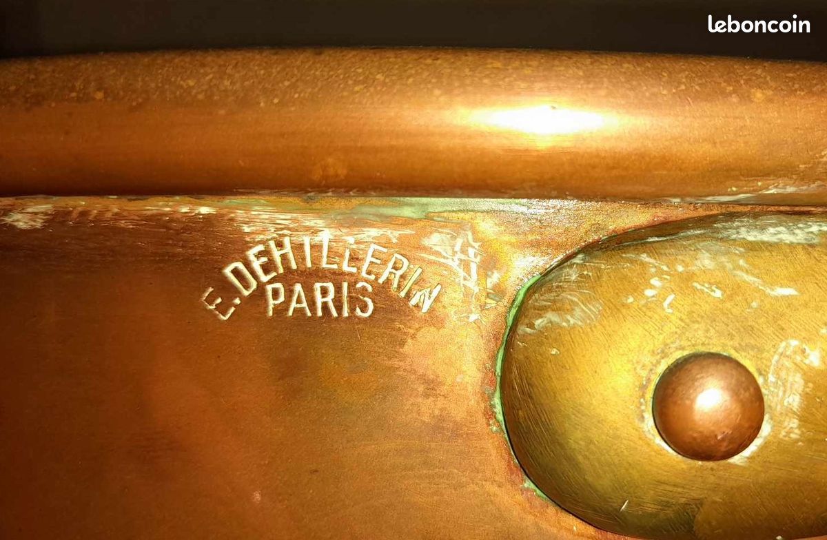 Bassine ancienne en cuivre E.Dehillerin (image 2)