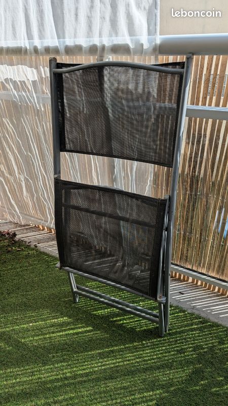 Table de jardin extensible avec 4 chaises pliantes (image 5)